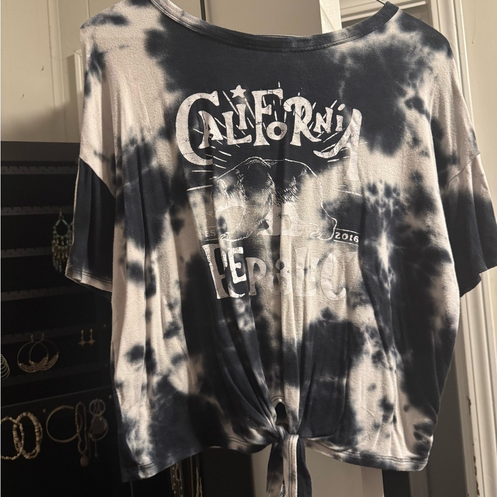 California Graphic Tie-Dye Women's Top